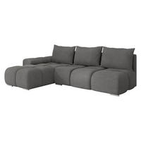 ECKSOFA Bestii, Seite: Links - Greige/Schwarz, Holz/Kunststoff (270/183cm) - MIRJAN24