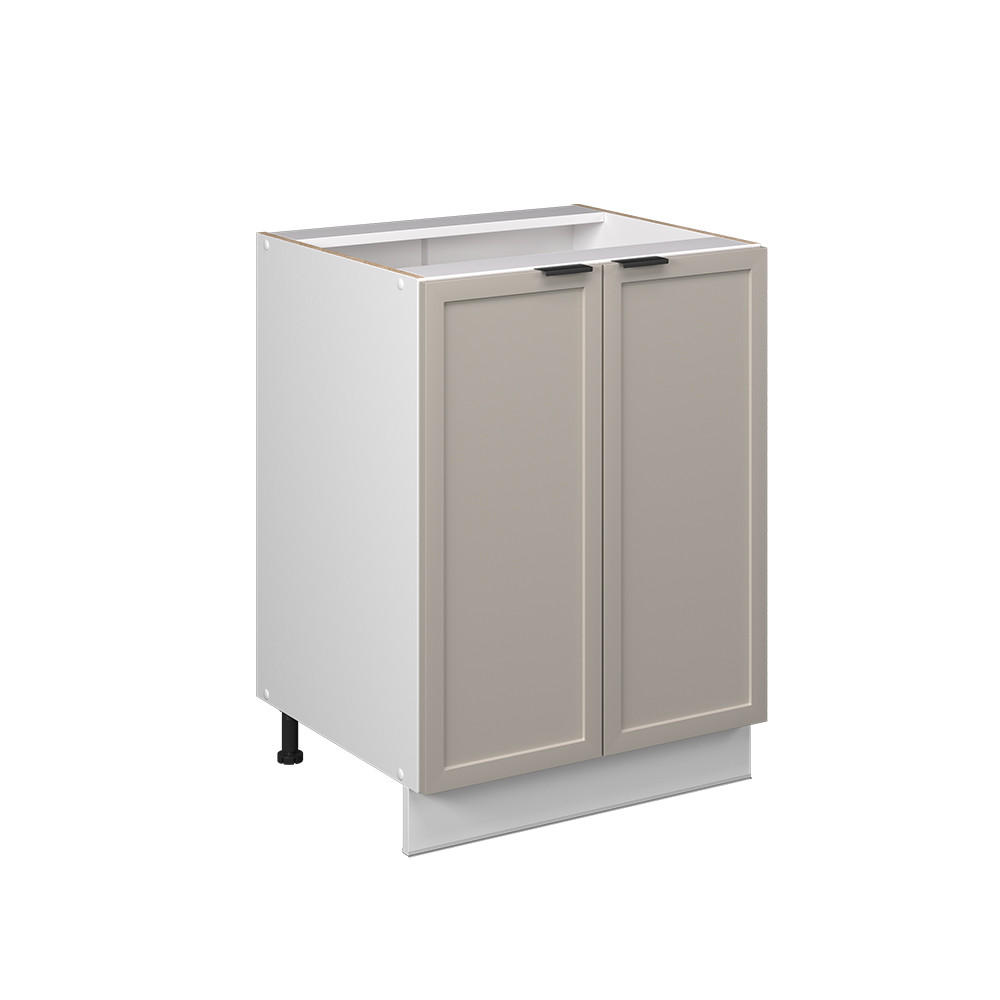 KÖKSUNDERSKÅP Fame-Line Gråbeige 60 cm utan bänkskiva Grå, Vit 82/60/51.6 cm