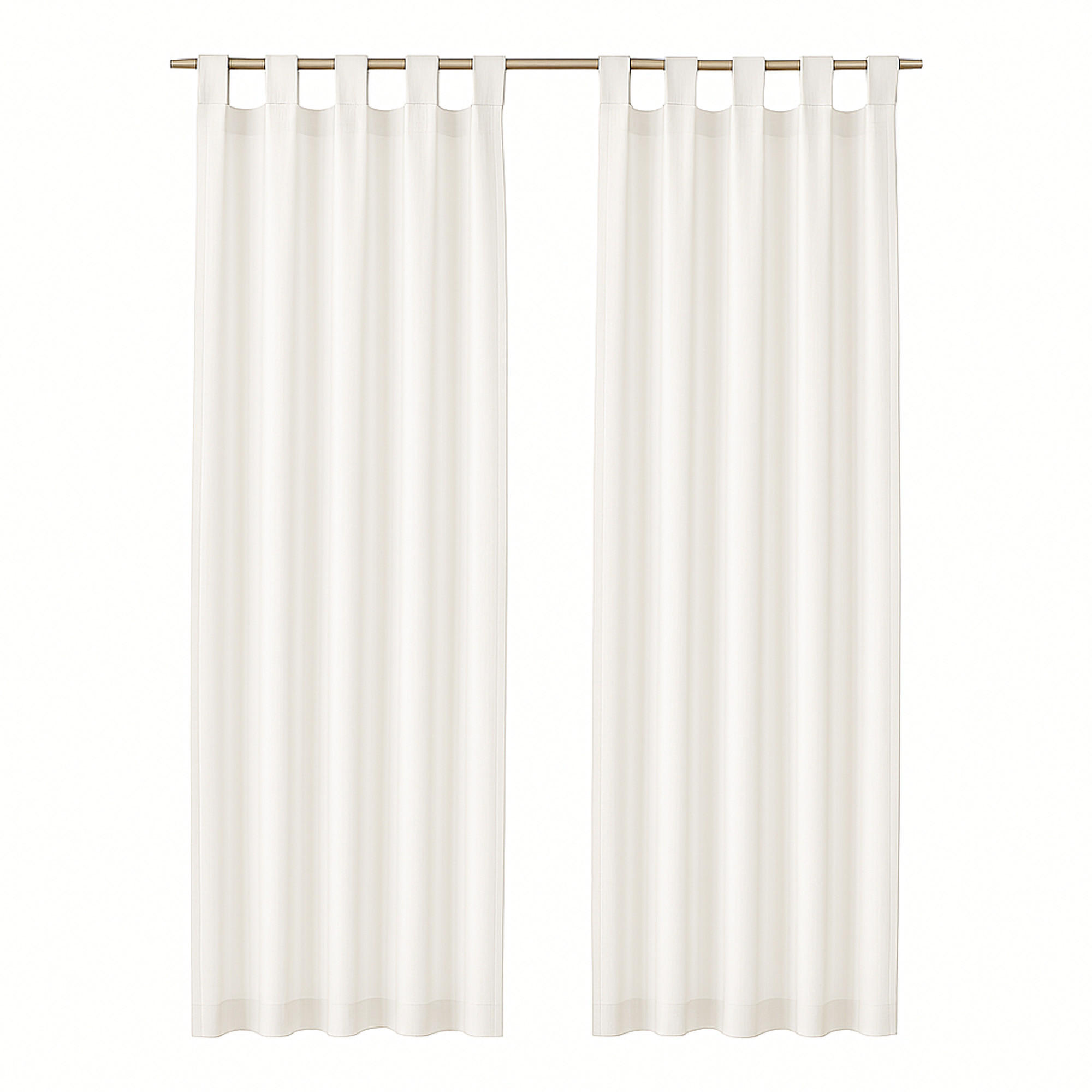 SCHLAUFENSCHAL blickdicht 140x225 cm Weiß 2er-Pack - Weiß, Textil (140/225cm)