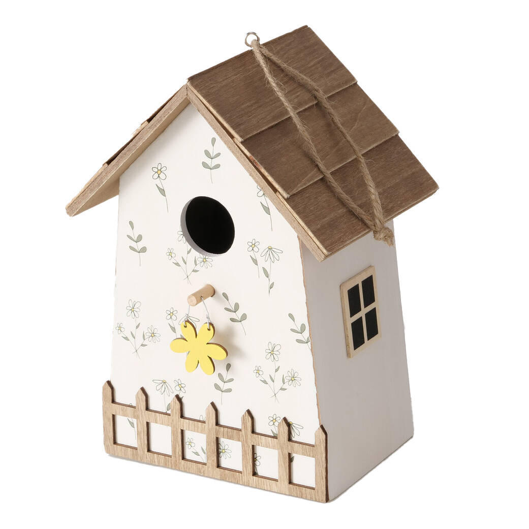NISTKASTEN Kamille 22 cm - Weiß, Holz (12/22/15cm) - Boltze Home