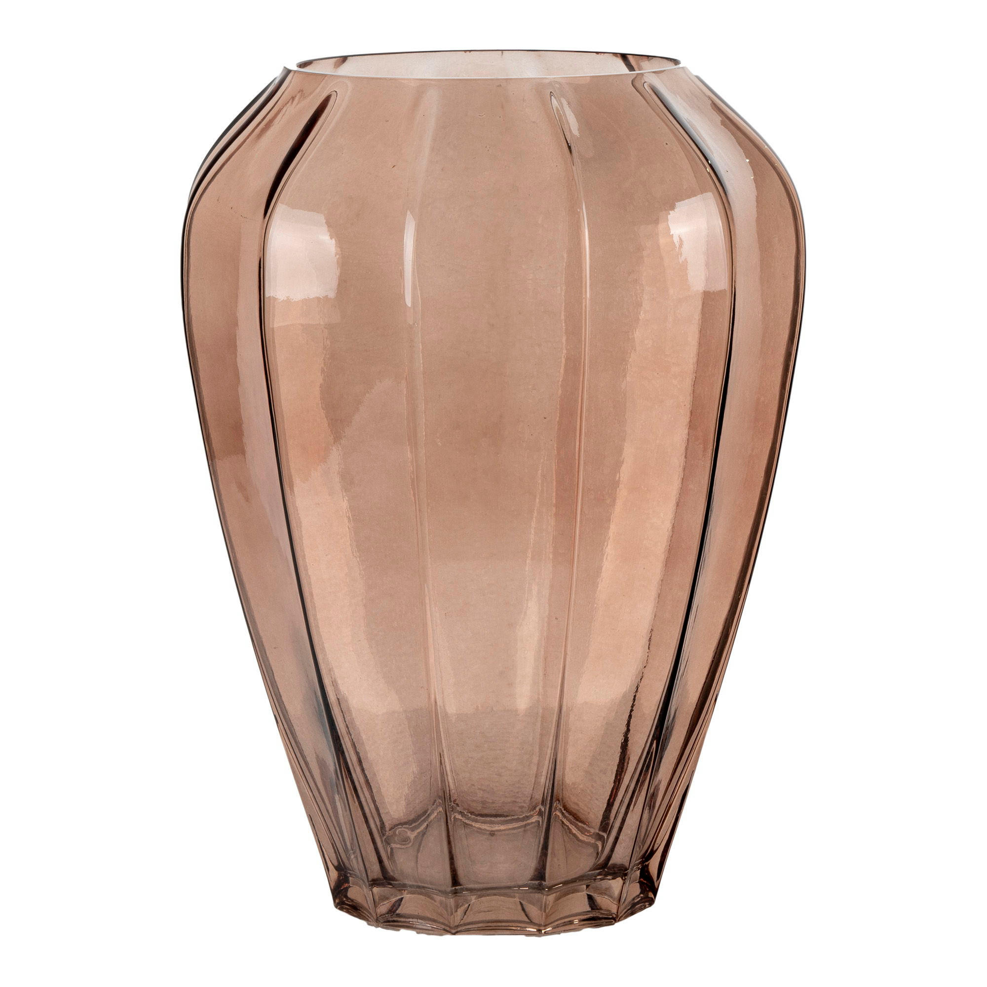 VASE - Braun, Glas (29cm) - tinkaro