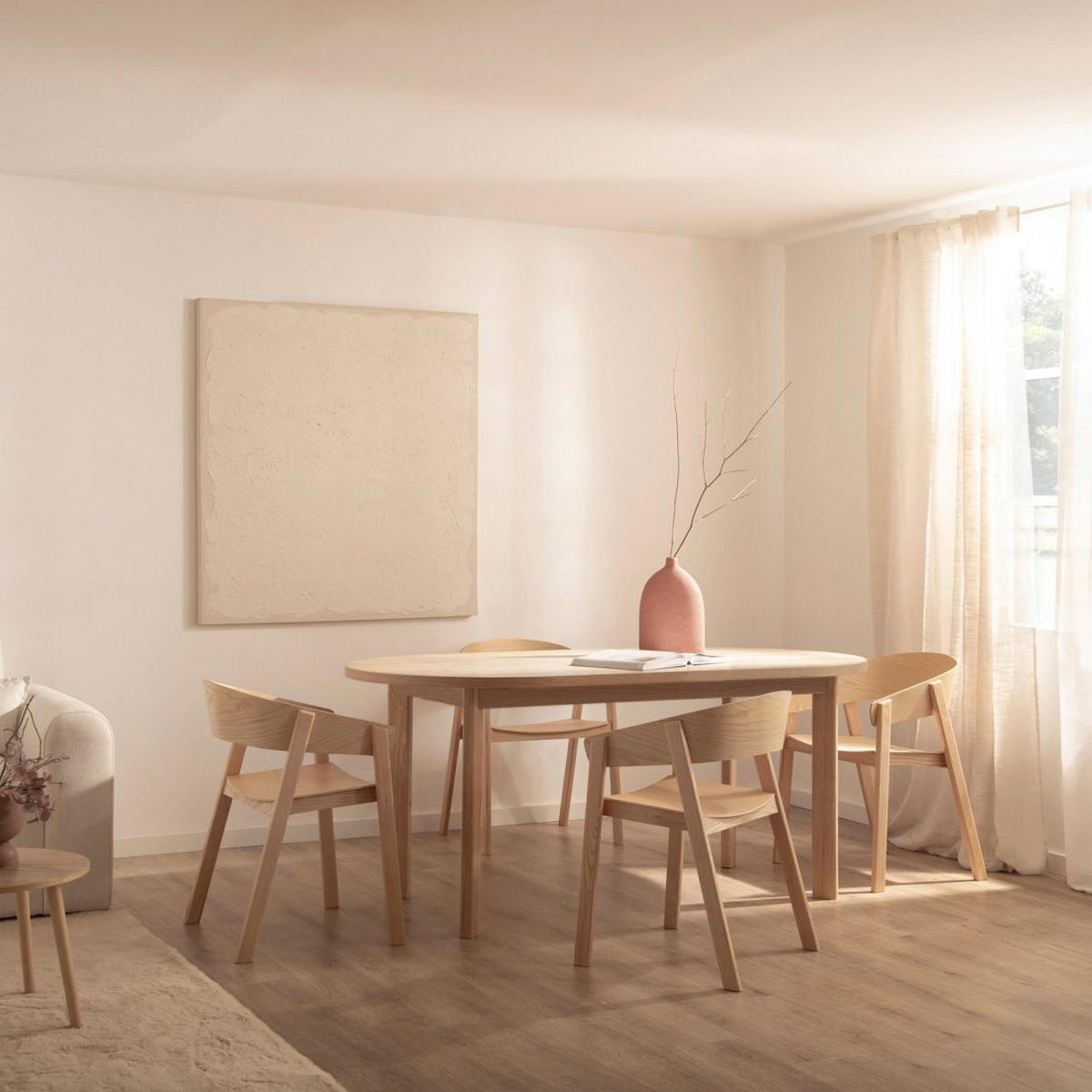 ESSTISCH Greta Natürlich 180 cm x 77 cm - Naturfarben, Holzwerkstoff (95/180/77cm)