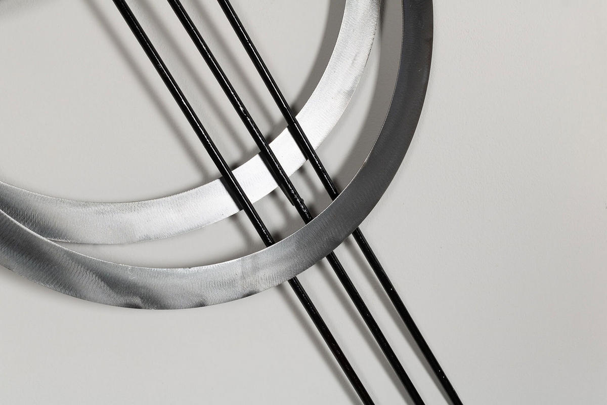 WANDDEKO Silber 115/67 cm - Silberfarben, Metall (115/67/5cm) - KUNSTLOFT