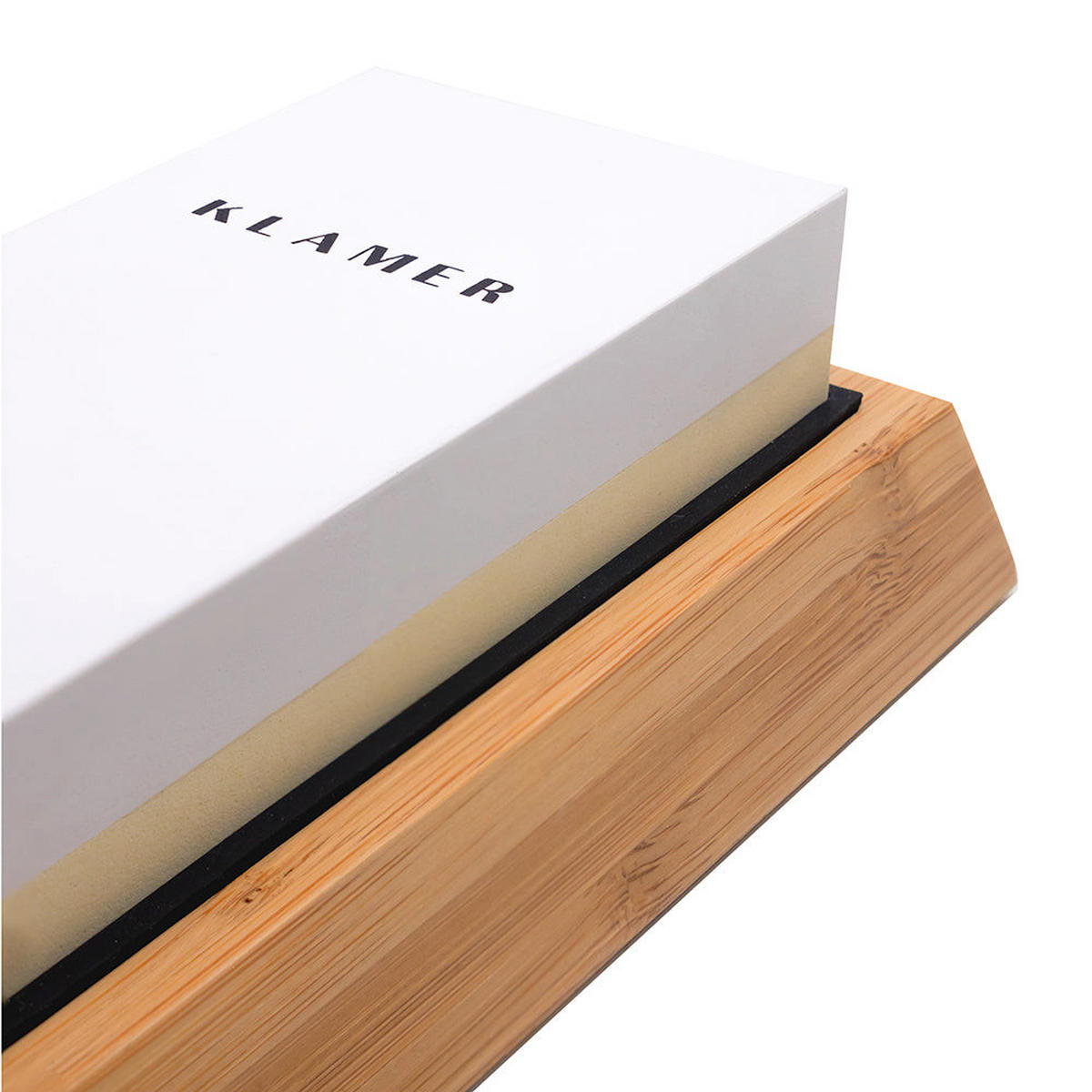 SCHLEIFSTEIN 1000/6000 Weiss/Gelb - Weiß, Stein - KLAMER