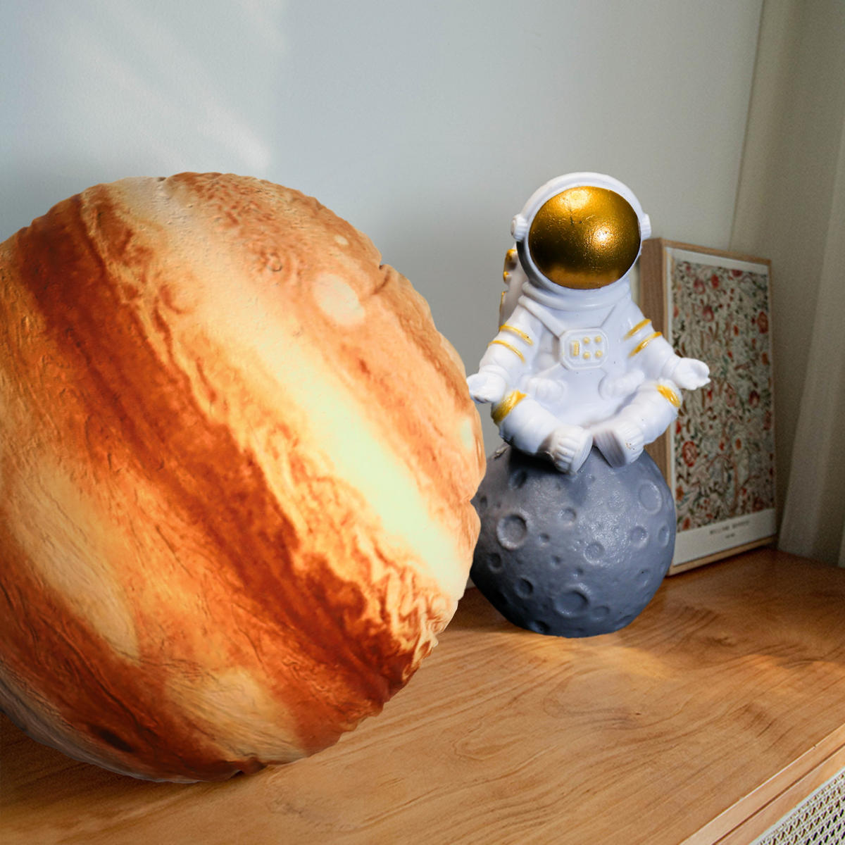 KISSEN Planet Universum Jupiter 25cm - Gelb, Textil (25/6cm) - Vercart