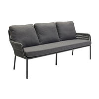 LOUNGESOFA Concord 198x86x59 cm, Metall, Anthrazit - Taupe/Anthrazit, Metall (198/86/59cm) - dasmöbelwerk