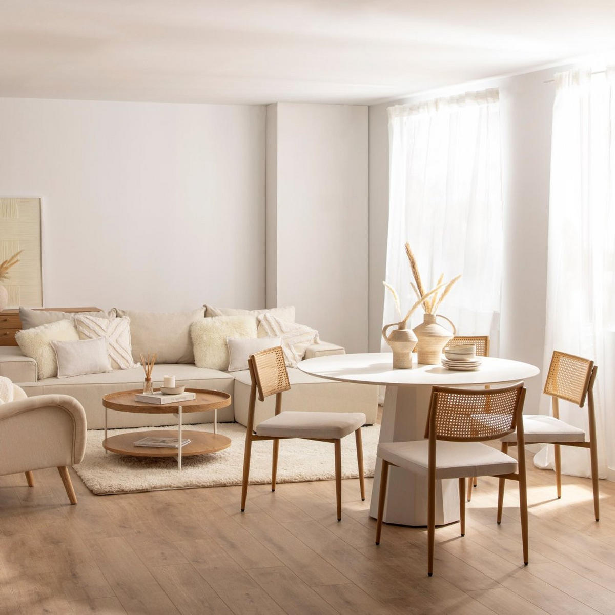 ESSZIMMERSTUHL Yara Natürlich 48 cm x 79 cm - Naturfarben, Textil (48/79/57cm) - Klast Home