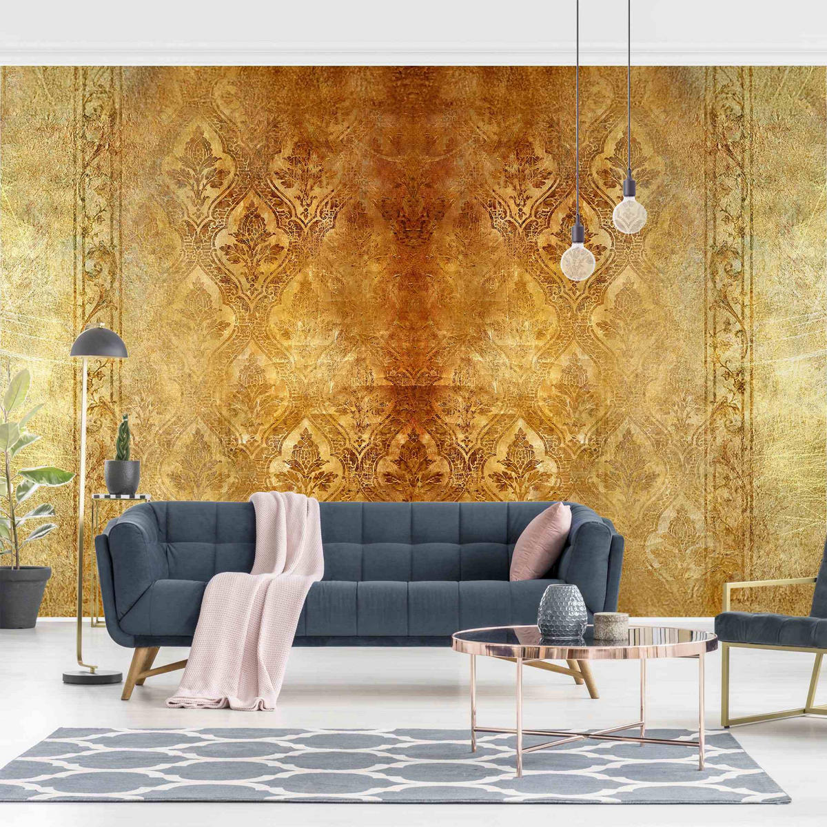 FOTOTAPETE The 7 Virtues - Faith 384/255 cm - Goldfarben, Papier (384/255cm) - Bilderwelten