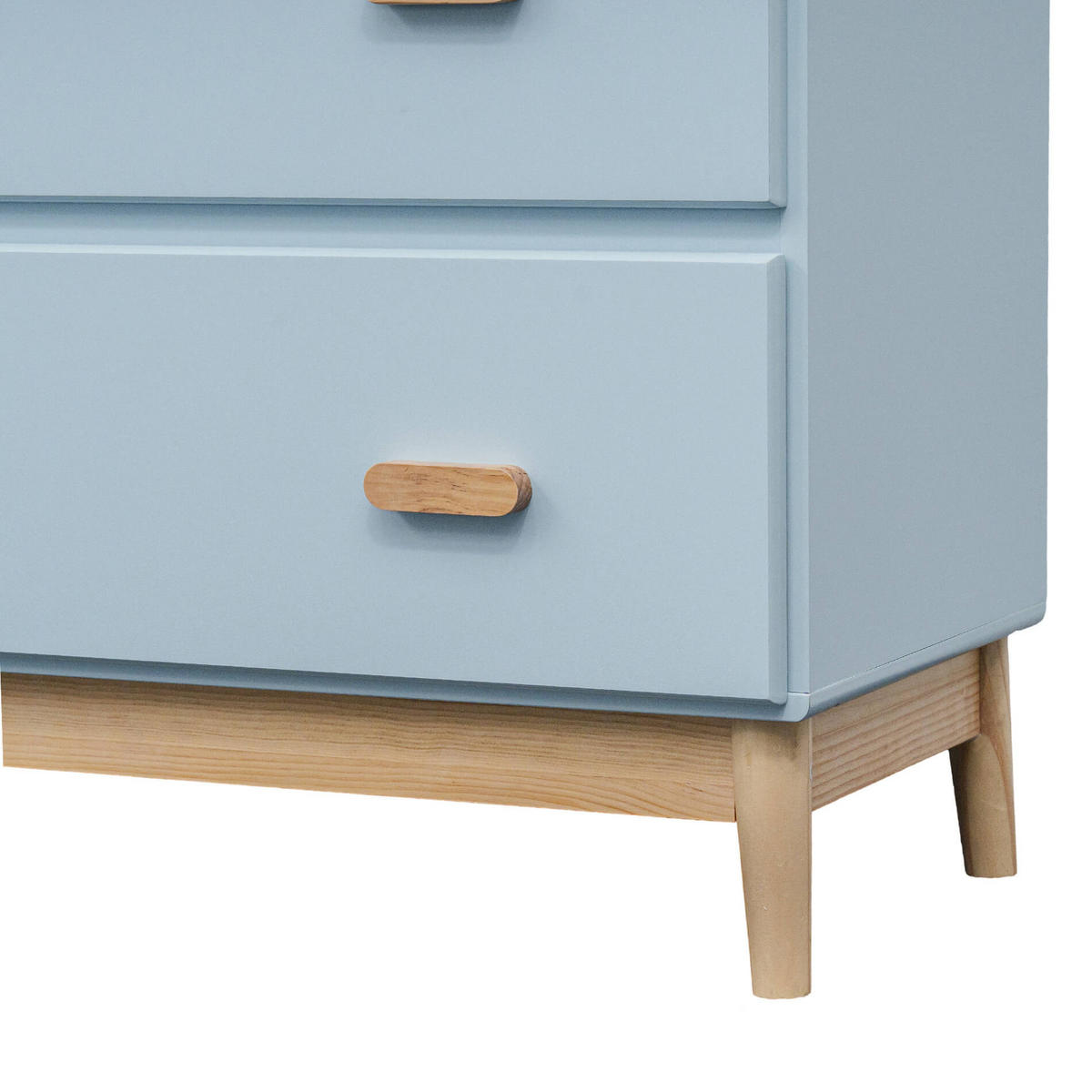 WICKELKOMMODE Hellblau 42/80/100 cm - Hellblau, Holzwerkstoff (80/100/42cm)
