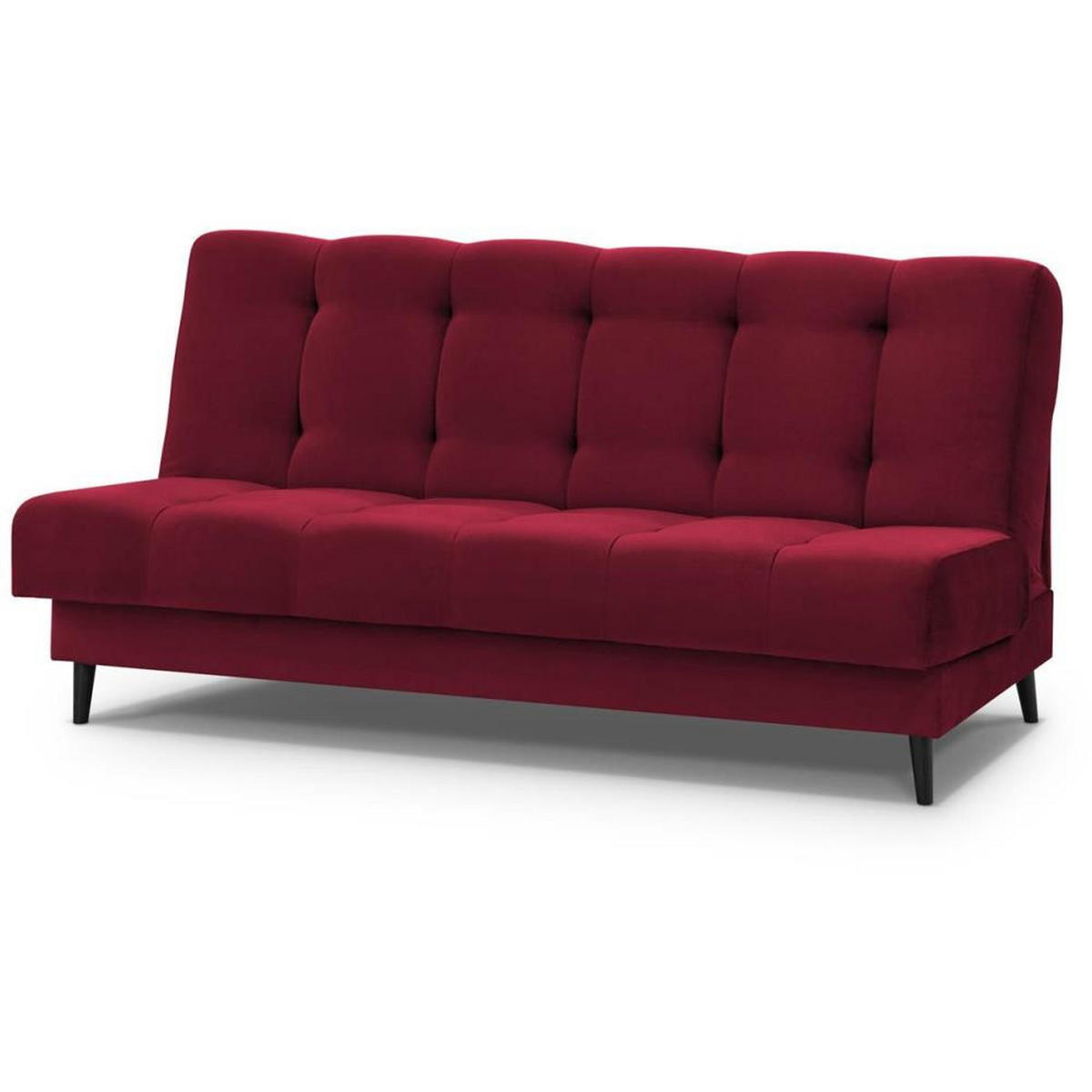 3-SITZER Schlafsofa Nancy bordeaux - Bordeaux, Holz/Textil (220/89/93cm) - Beautysofa