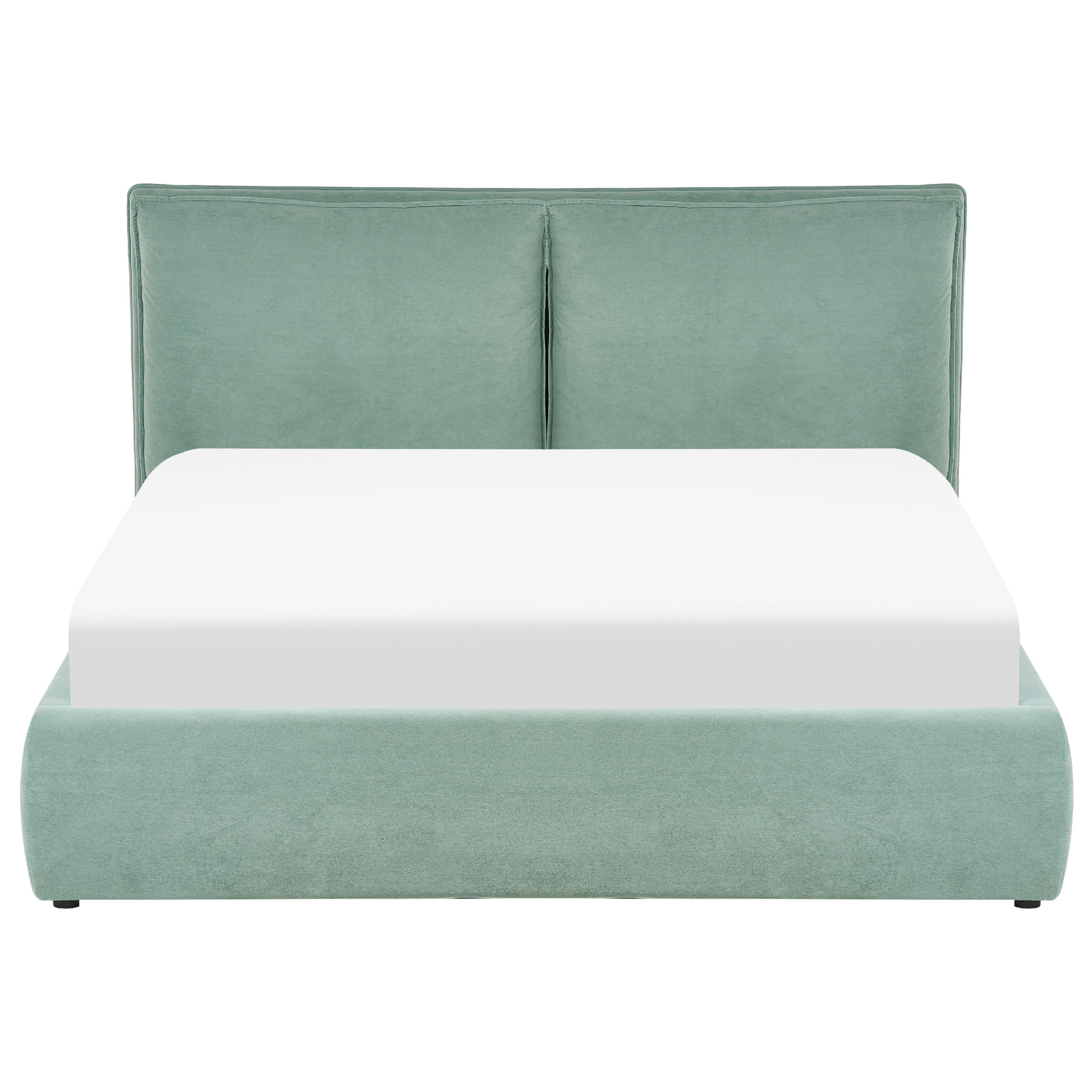 BETT 160/200cm Mintgrün Bajonna - Mintgrün, Textil (160/200cm) - Beliani