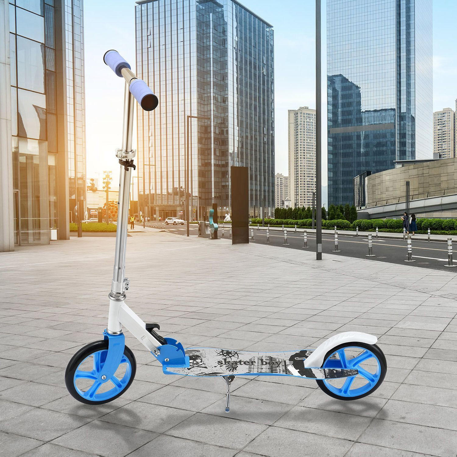SCOOTER / Cityroller Skaterboy blau - Blau, Metall (88/27/106cm) - Artsport