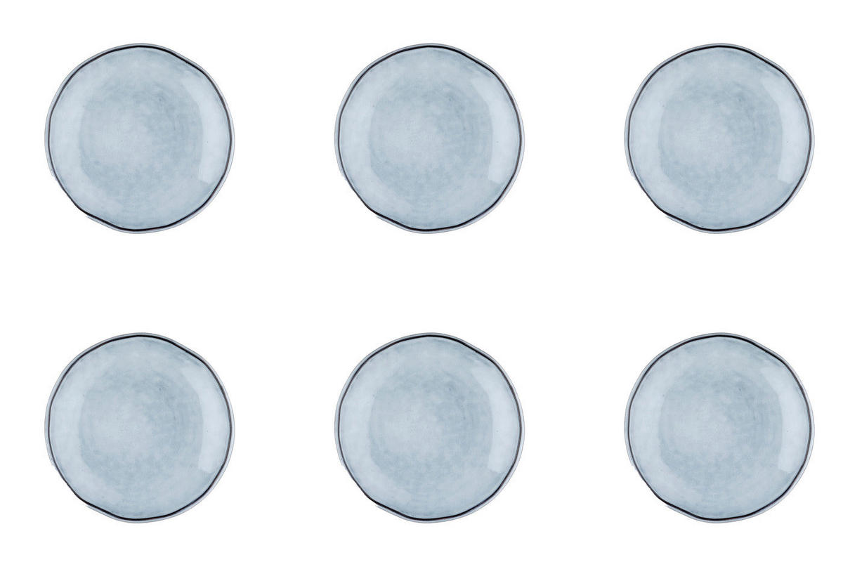 TELLER Cloud Ø16cm - 6er-Set - Sturmgrau - Grau, Keramik (16cm) - Björn