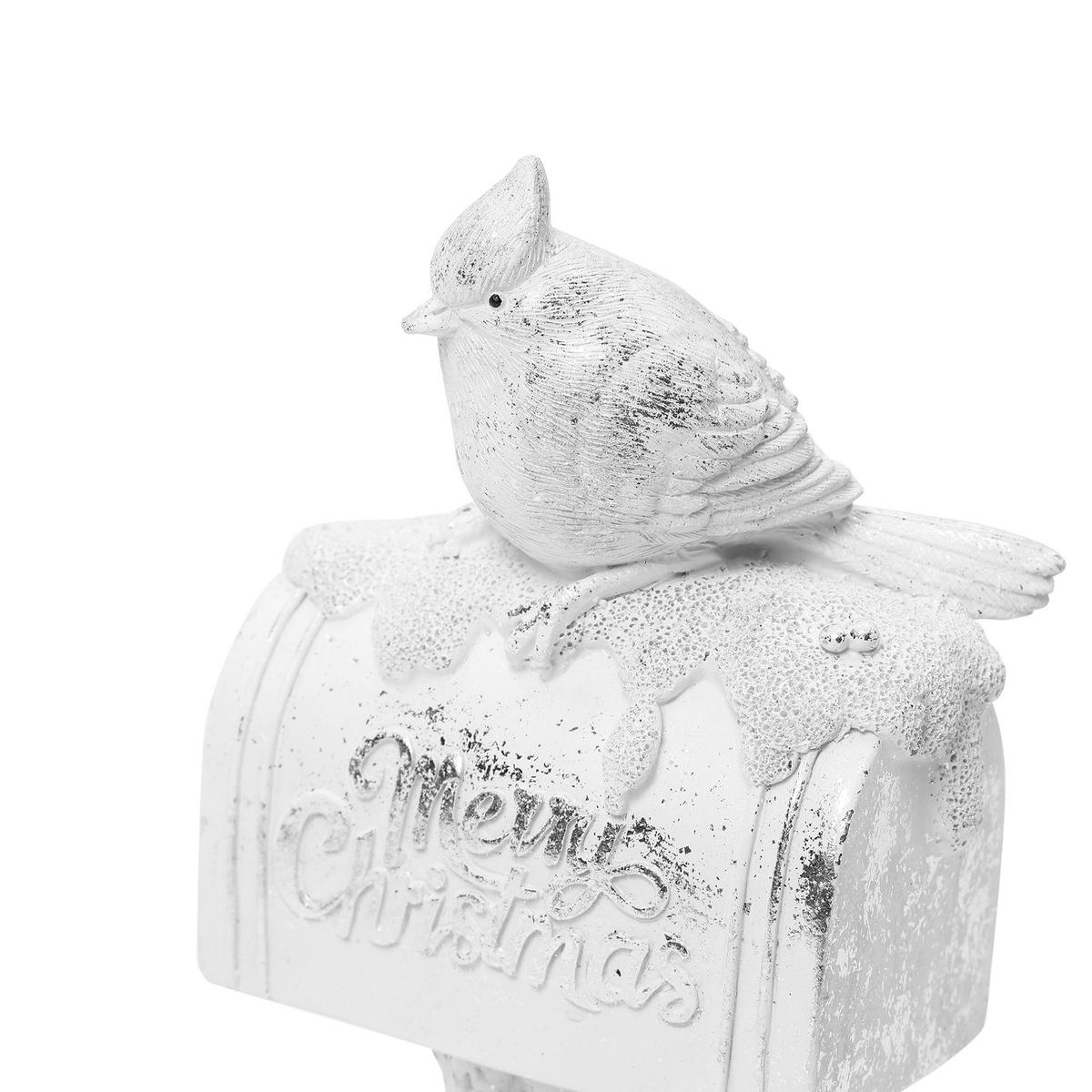 WEIHNACHTSDEKO Briefkasten HTHD0185 - Weiß, Kunststoff (10/32/14cm) - Hometopia