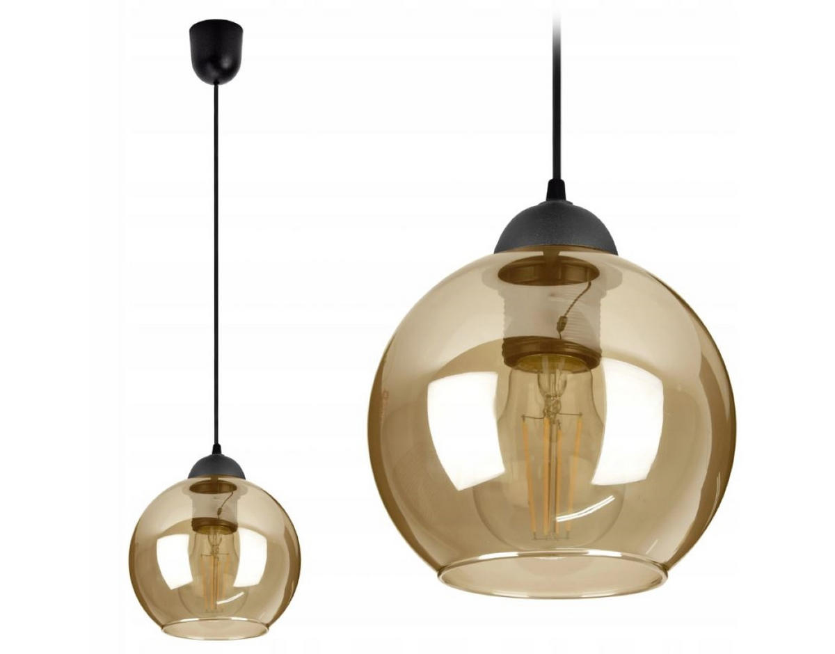 PENDELLEUCHTE Hagen - Transparent, Glas/Metall (14/14/70cm) - kiki design