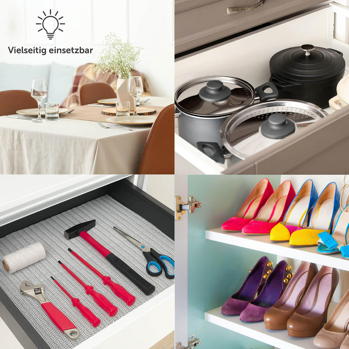 ANTIRUTSCHMATTE 30/190cm, Vinyl - Weiß, Kunststoff (30/190cm) - Blumtal