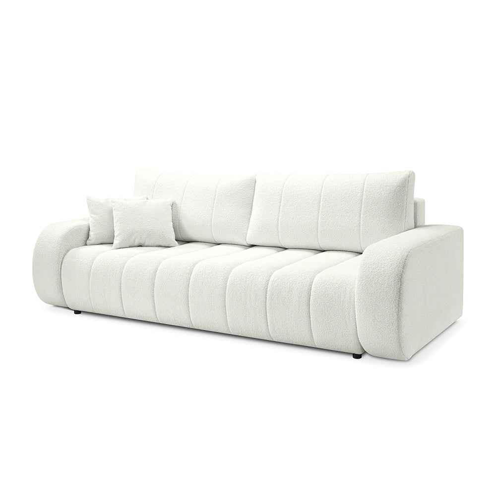 Pillovely Ecksofa Ecru 248x88x105 cm