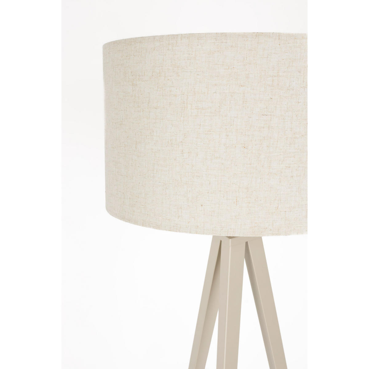 STEHLAMPE Tripod Beige - Beige, Metall (50/50/157cm) - Zuiver