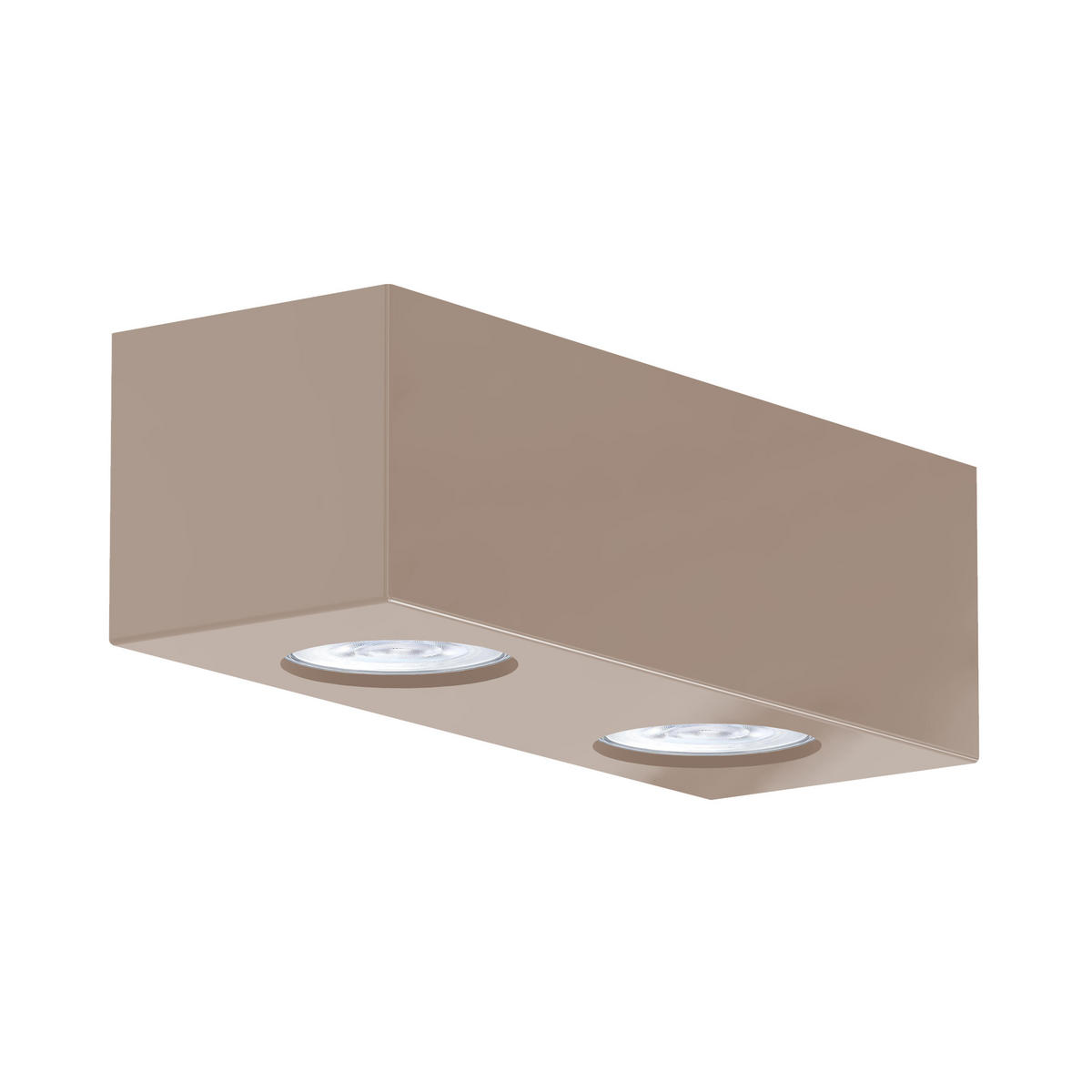 DECKENLEUCHTE - Graubraun, Metall (10/25/7cm) - Lumicom