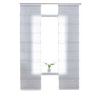 FLÄCHENVORHANG 2ER SET »Frankfurt« HxB 245x60 cm Taupe - Taupe, Textil (60/245cm) - Gardinenbox