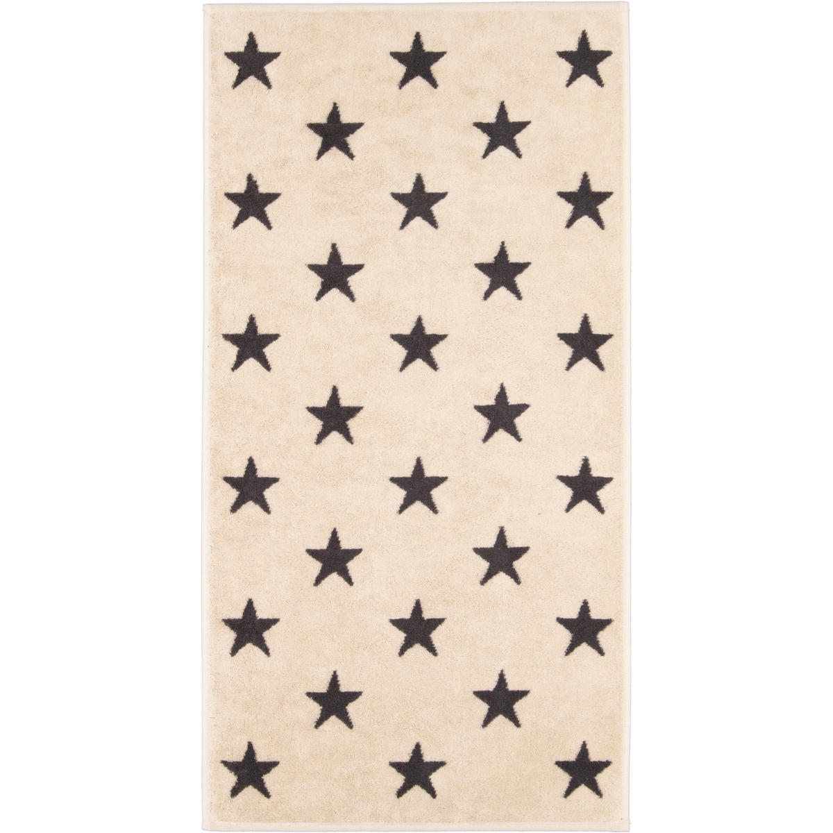 HANDTUCH NEW STARS STERNE GROSS 6260 BEIGE/BASALT - 37 - Grau, Textil (50/100cm) - Cawoe