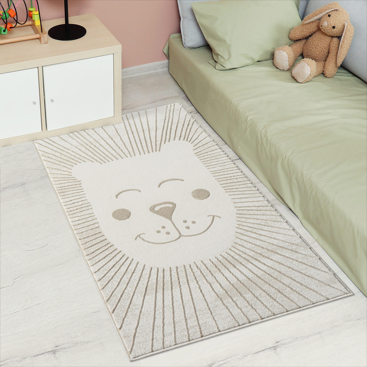 KINDERTEPPICH Mara 714 Creme 80x150 cm - Beige/Creme, Textil (80/150cm) - carpet city
