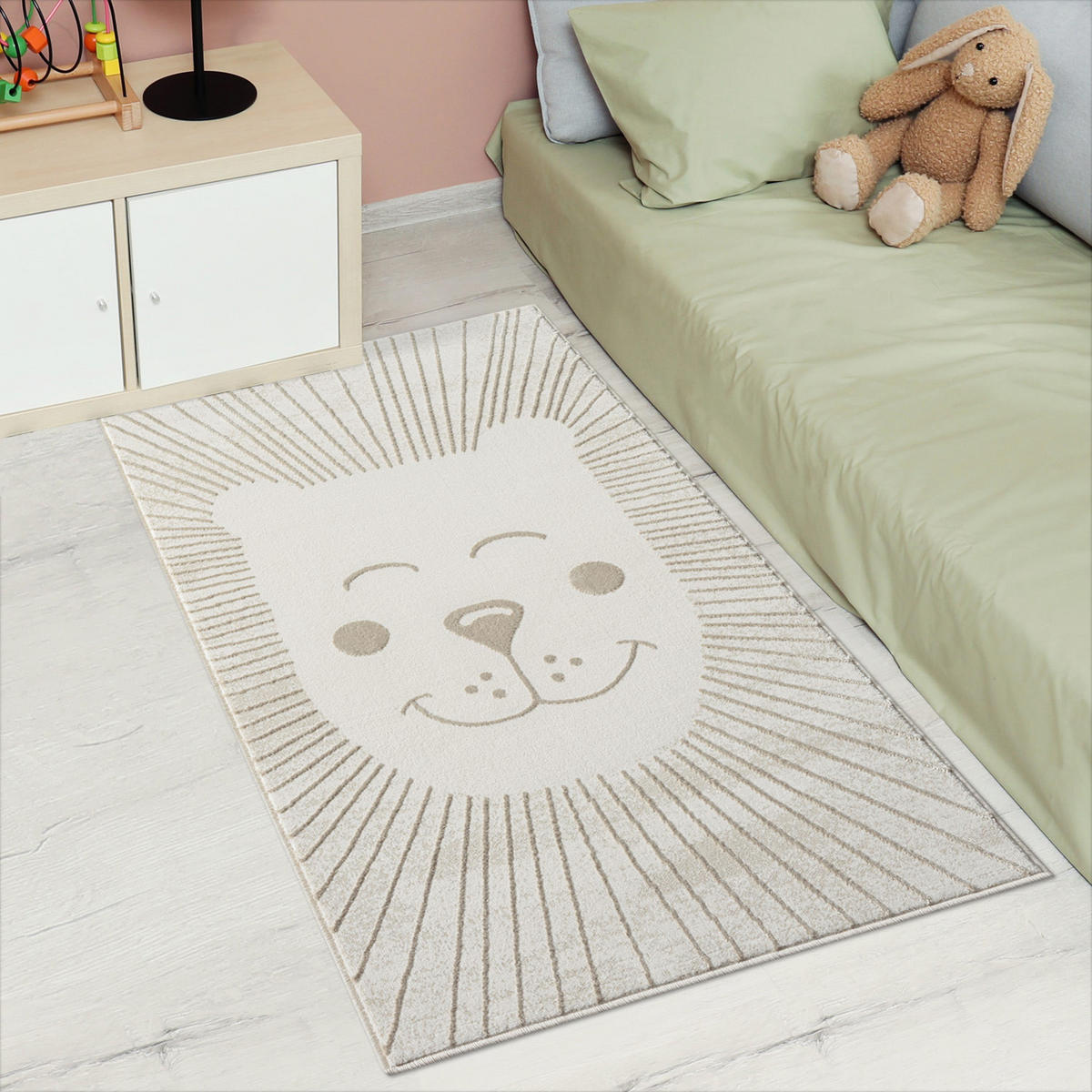 KINDERTEPPICH Mara 714 Creme 80x150 cm - Beige/Creme, Textil (80/150cm) - carpet city