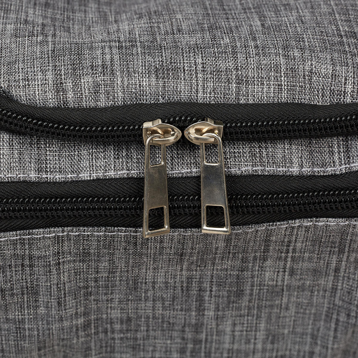 KULTURBEUTEL - Grau, Kunststoff/Textil (23/13/13cm) - Relaxdays