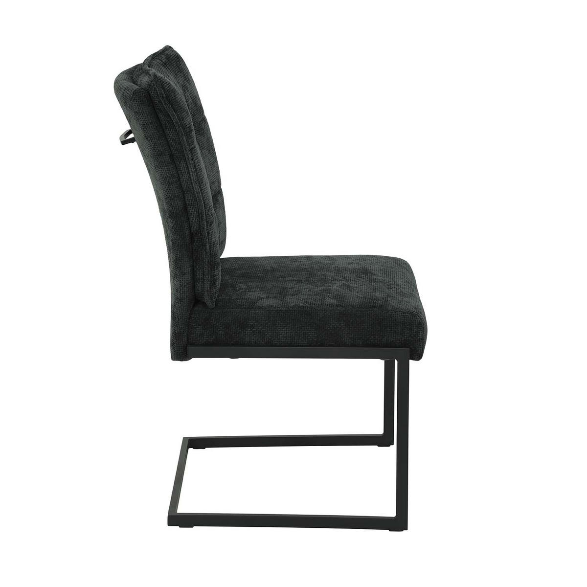 SCHWINGSTUHL 2 Stück Olivia - Anthrazit - Anthrazit/Schwarz, Textil/Metall (52/98/49cm) - Hela Vertriebs GmbH