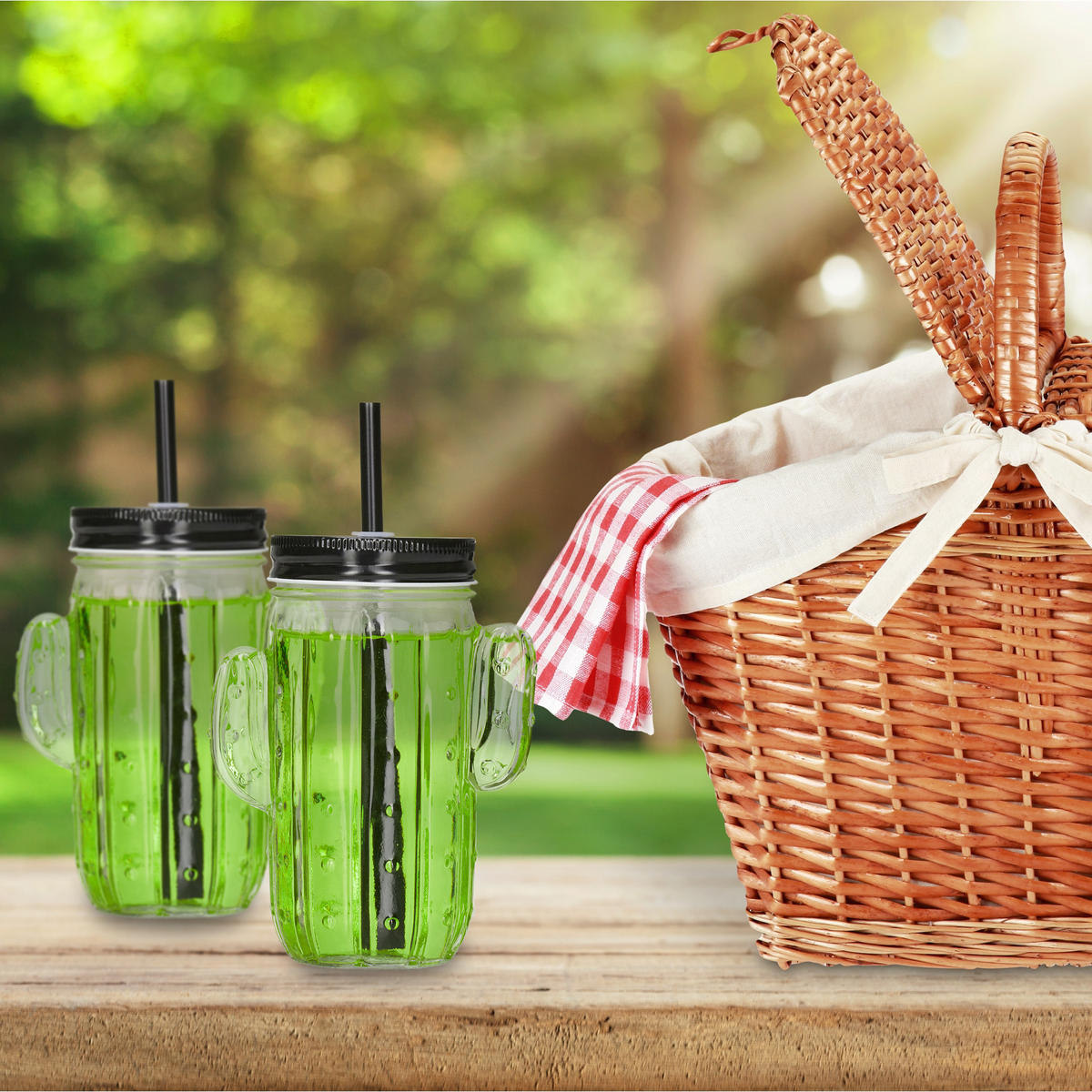 8xTRINKGLAS - Transparent, Glas/Kunststoff - Relaxdays