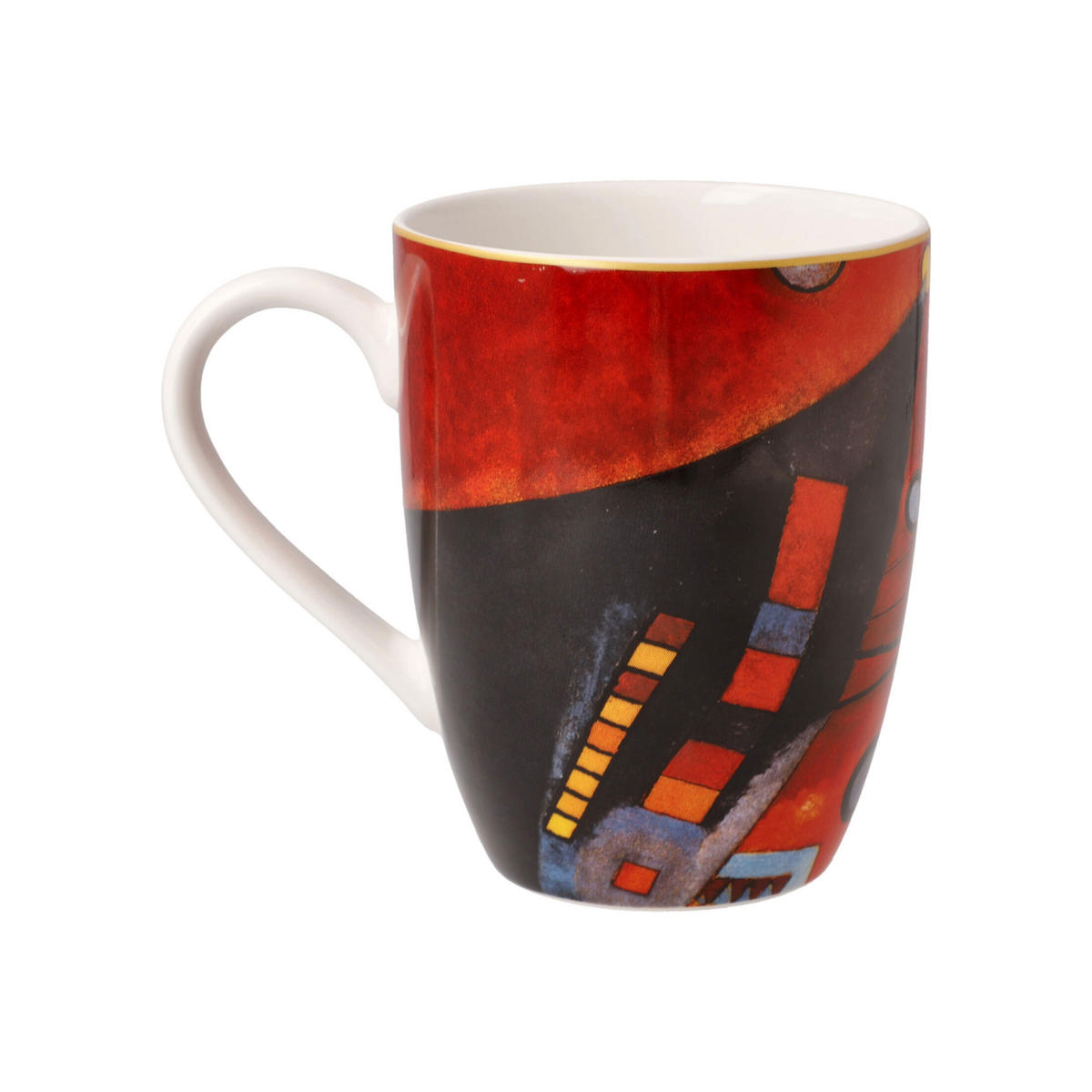 KÜNSTLERTASSE Wassily Kandinsky - Schweres Rot, Fine Bone China, Bunt, 0.4 L - Multicolor, Keramik (0.4L) - Goebel