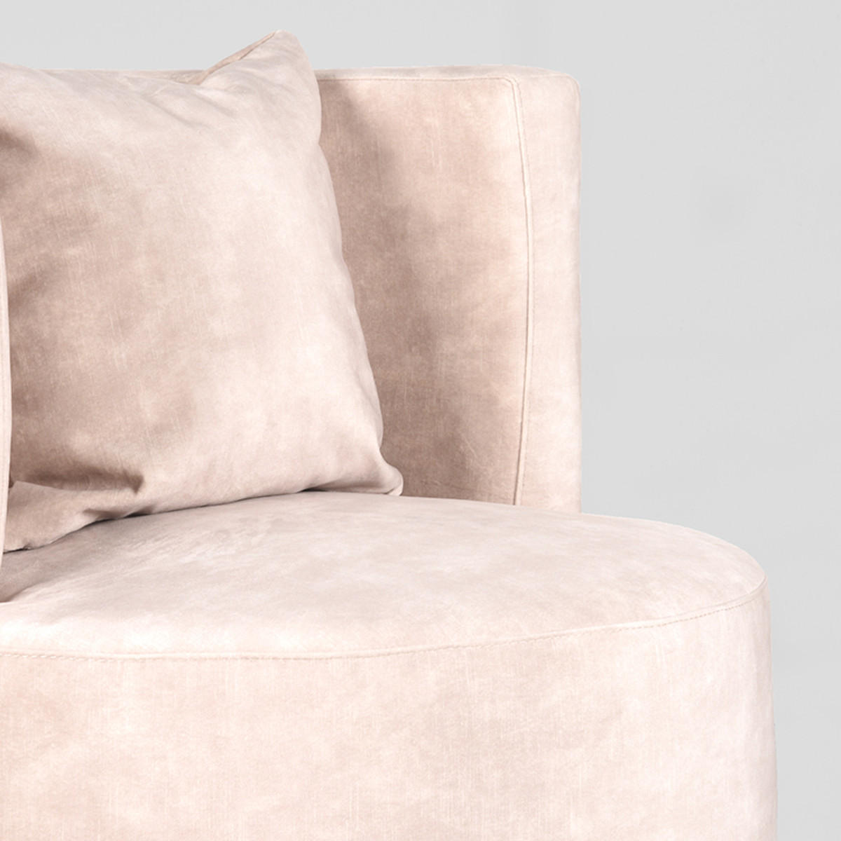 SESSEL Evy Beige 65/65/75 cm - Beige, Textil (65/75/65cm) - LABEL51