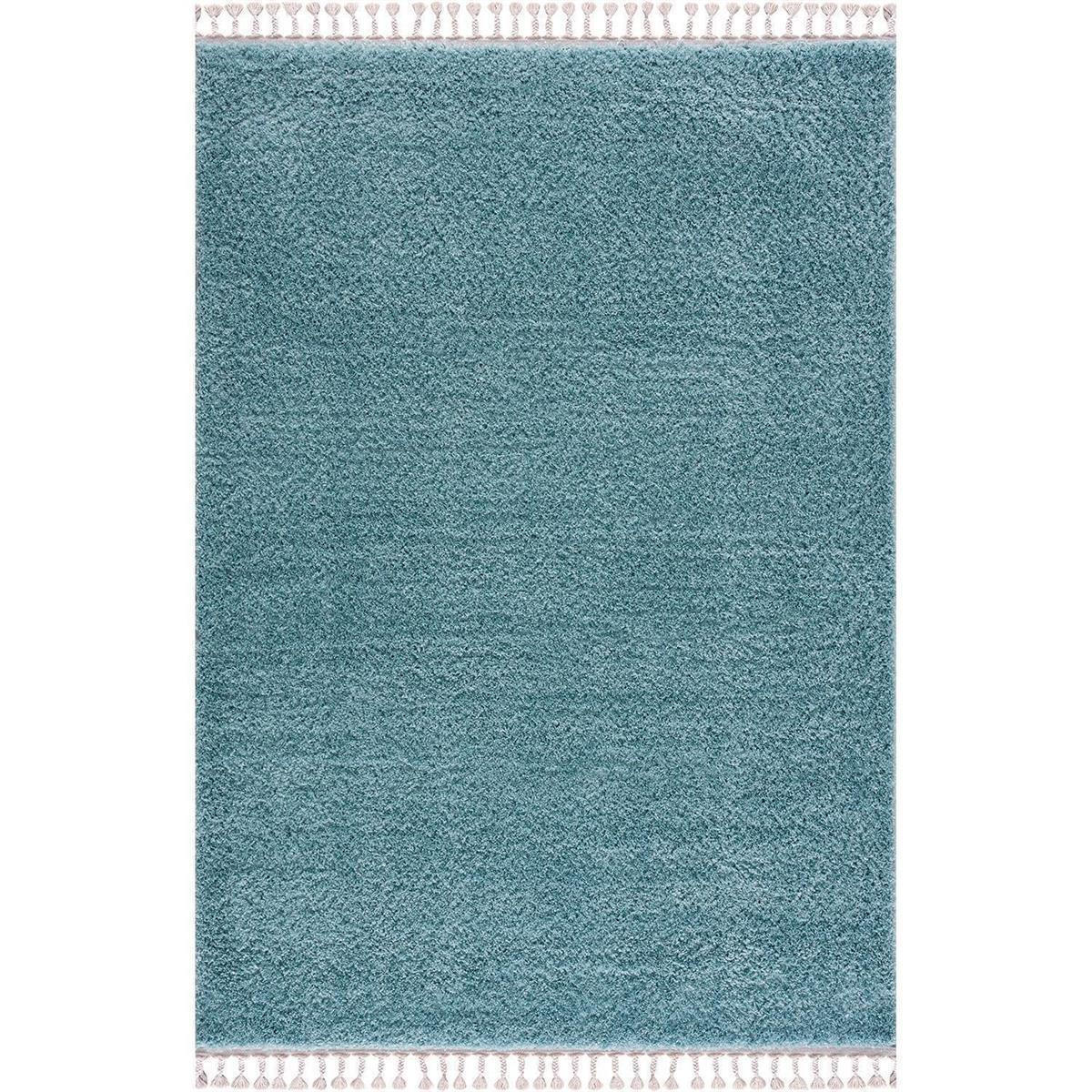 HOCHFLOR-TEPPICH Shaggy Pulpy 100 Blau 200x290 cm - Blau, Textil (200/290cm) - carpet city