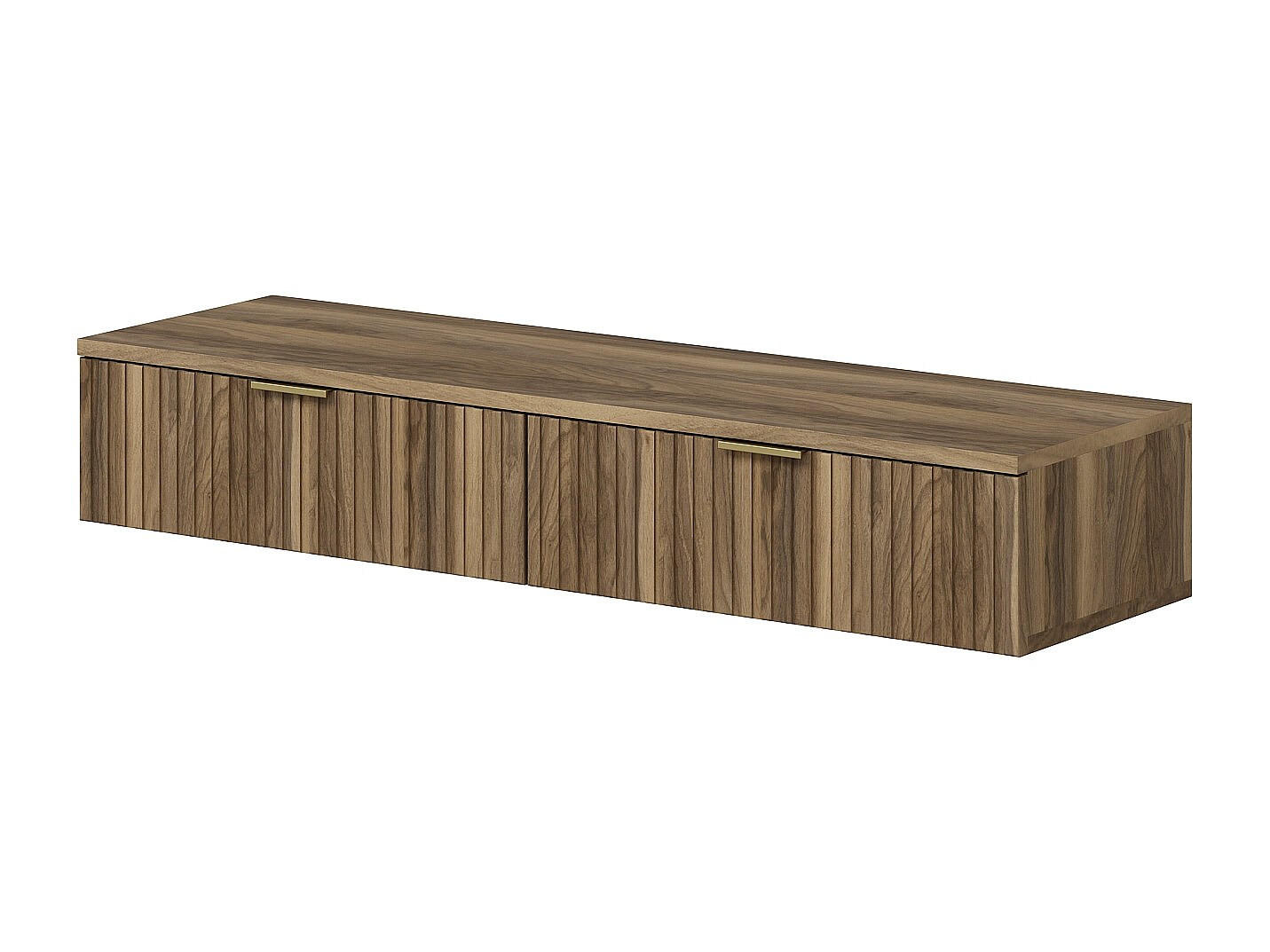 Vente-Unique Konsolenschreibtisch Natur 110x20x45 cm