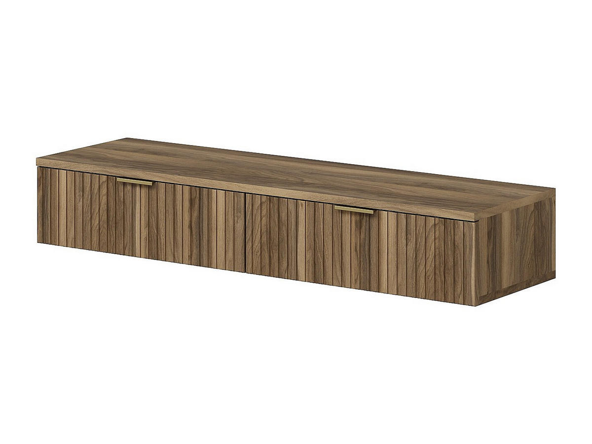 KONSOLENSCHREIBTISCH - 110 cm x 45 cm - holz - naturfarben dunkel Fralyn - Naturfarben, Holz (45/110/20cm) - Vente-Unique