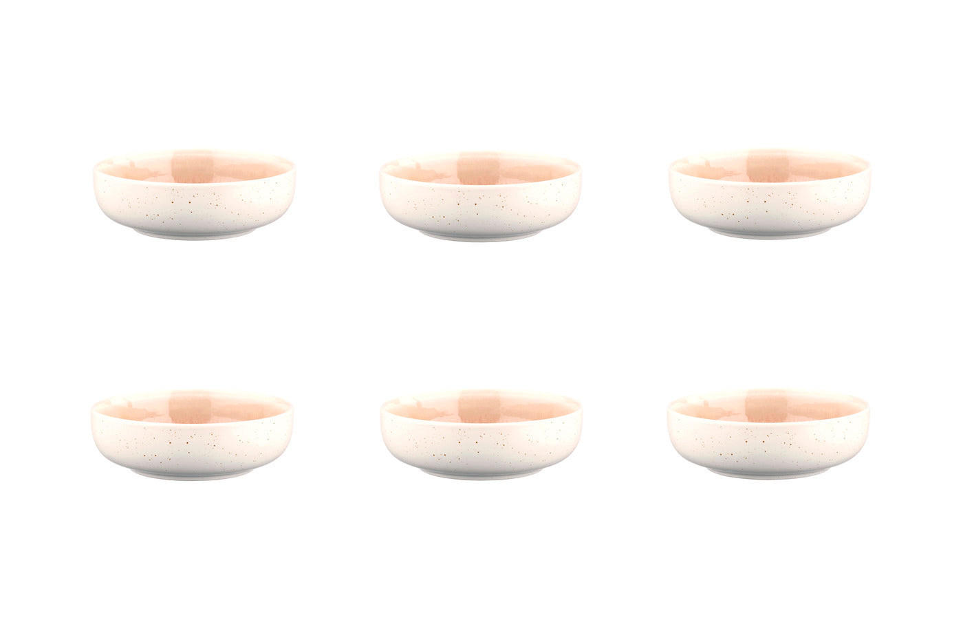 SCHALEN Oxygen Ø13cm - 6er-Set -Puderrosa - Pink, Keramik (13cm) - Björn