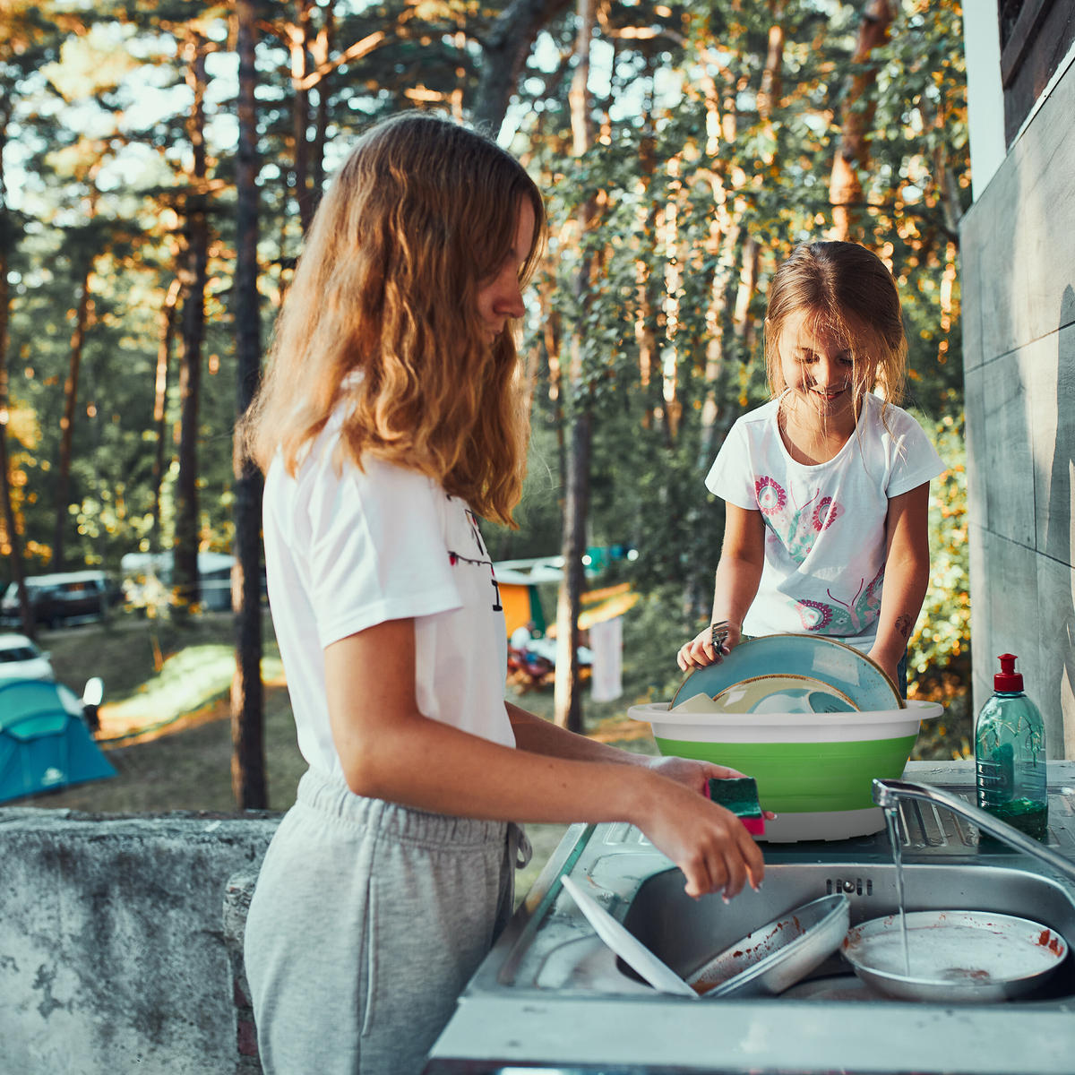 FALTSIEB - Multicolor, Kunststoff (33cm) - Relaxdays