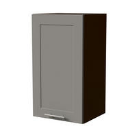 HÄNGESCHRANK Oslo W2/40 Lava / Dust Grey Matt 40 / 32,5 / 72cm - Dunkelgrau/Grau, Holz/Holzwerkstoff (40/72/32.5cm) - Feldmann-Wohnen