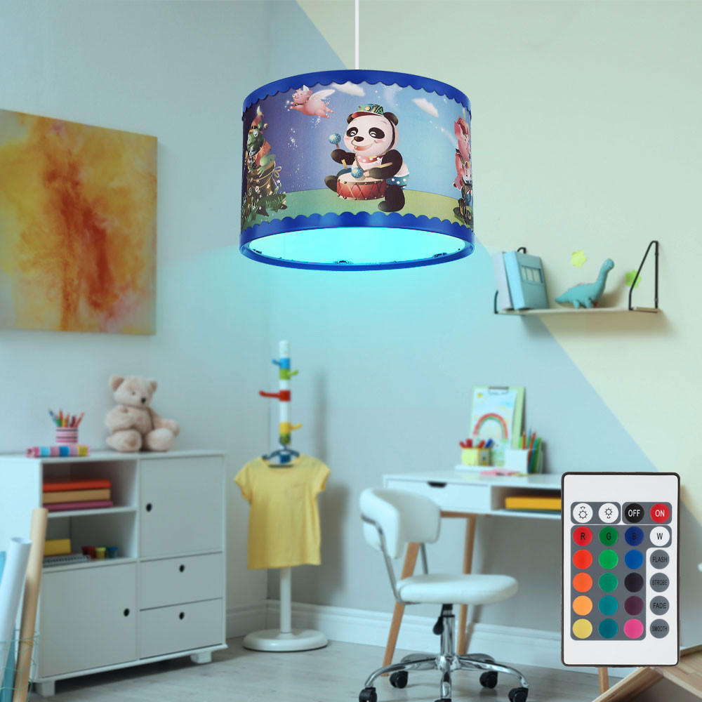 LED DECKENLEUCHTE Kungfu Bunt Kunststoff - Multicolor, Kunststoff (28/28/120cm) - Globo Lighting