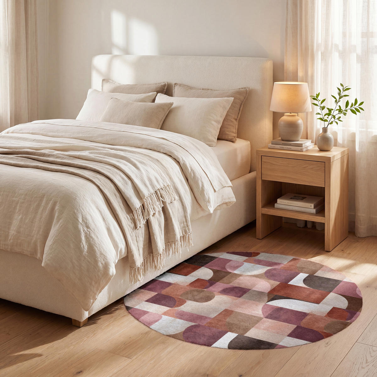 KOBERCE - Geometria - Moderné - Retro - 90x90 cm - viacfarebná, textil/plast (90/90cm) - OnlyWow