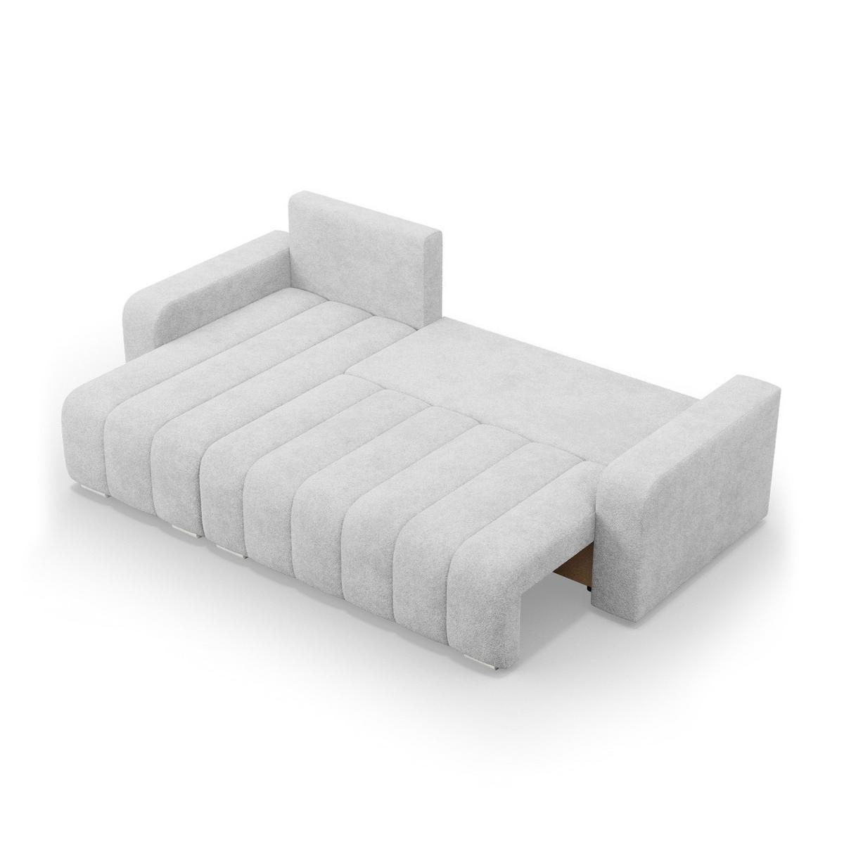 ECKSOFA MIT SCHLAFFUNKTION ABRIELLE BONELL Grau - Grau, Textil (144/237cm) - Mebligo