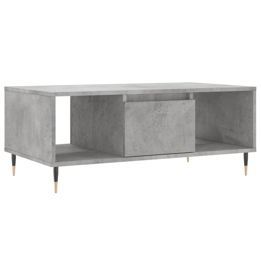 COUCHTISCH Betongrau 90x50x36,5 cm Holzwerkstoff - Grau, Holzwerkstoff (90/50/36.5cm) - furnicato