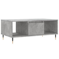 COUCHTISCH Betongrau 90x50x36,5 cm Holzwerkstoff - Grau, Holzwerkstoff (90/50/36.5cm) - furnicato