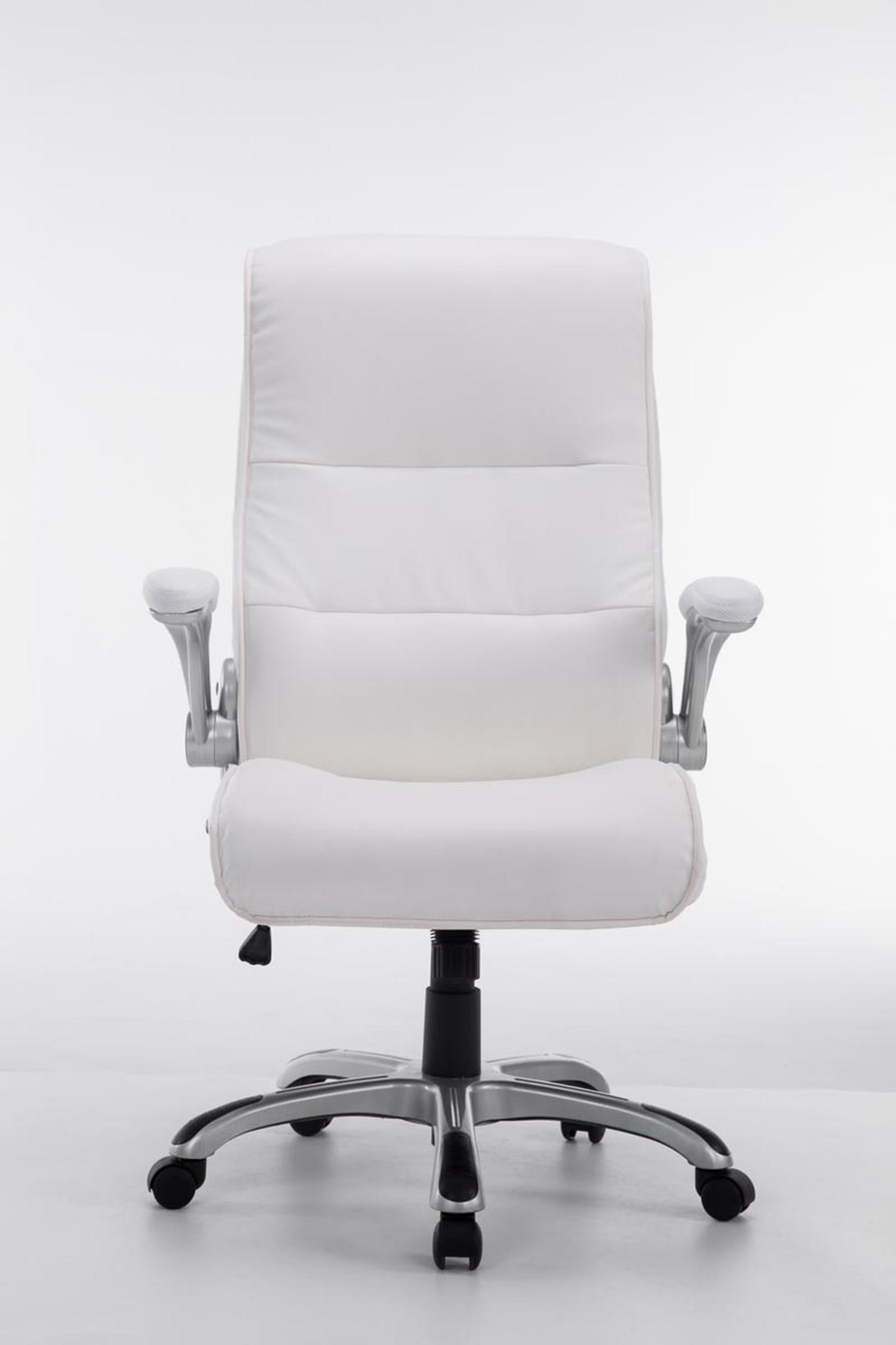 BÜROSTUHL Vila XXL, Kunstleder Weiß - Weiß, Kunststoff/Textil (74/116/76cm) - TPFLiving