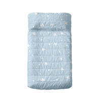 TAGESDECKE little star 100x130 cm (kinderbett) blau - Blau, Textil (100/130cm) - Happy Friday