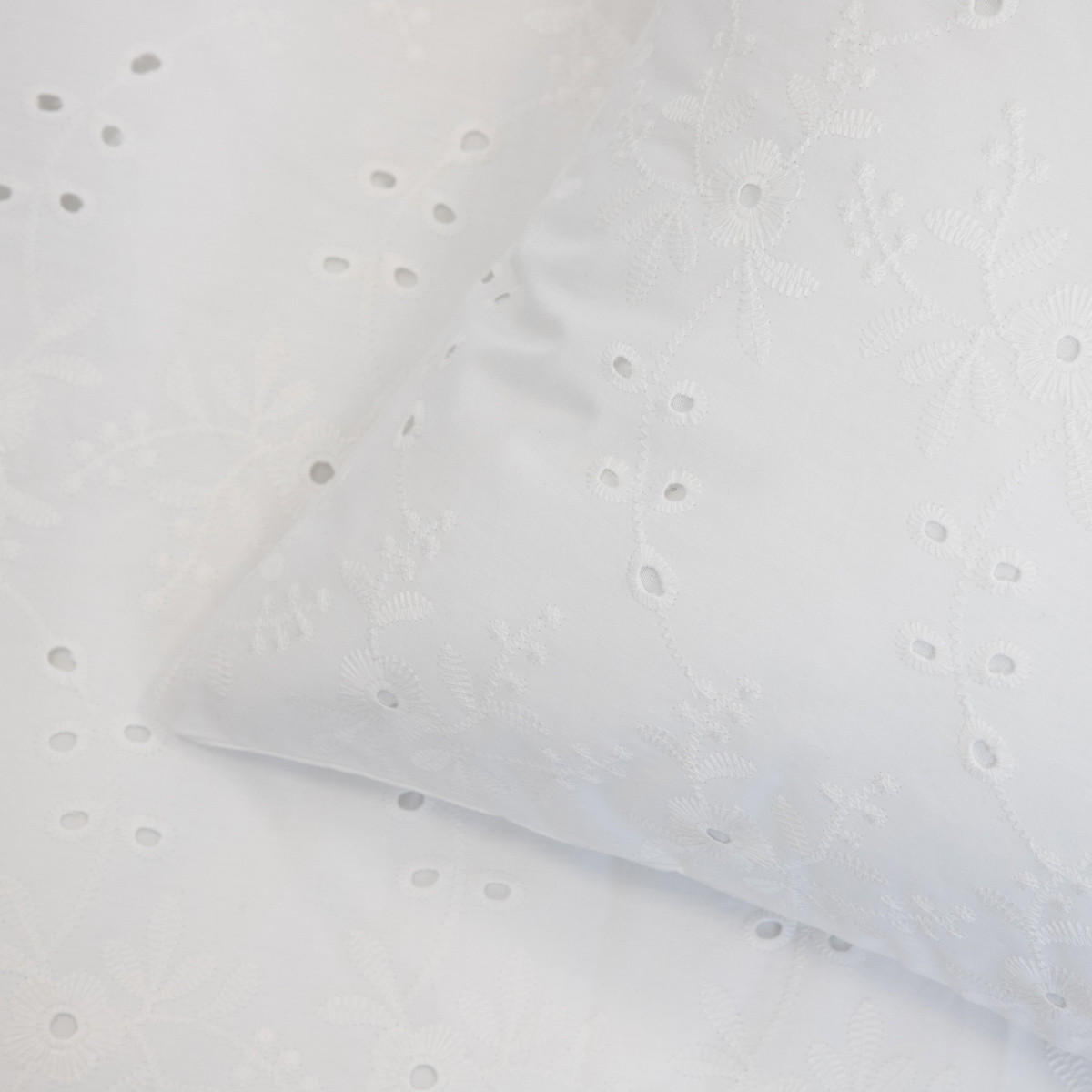 BETTWÄSCHE Lilith weiß 160/200 cm - Weiß, Textil (160/200cm) - Homla