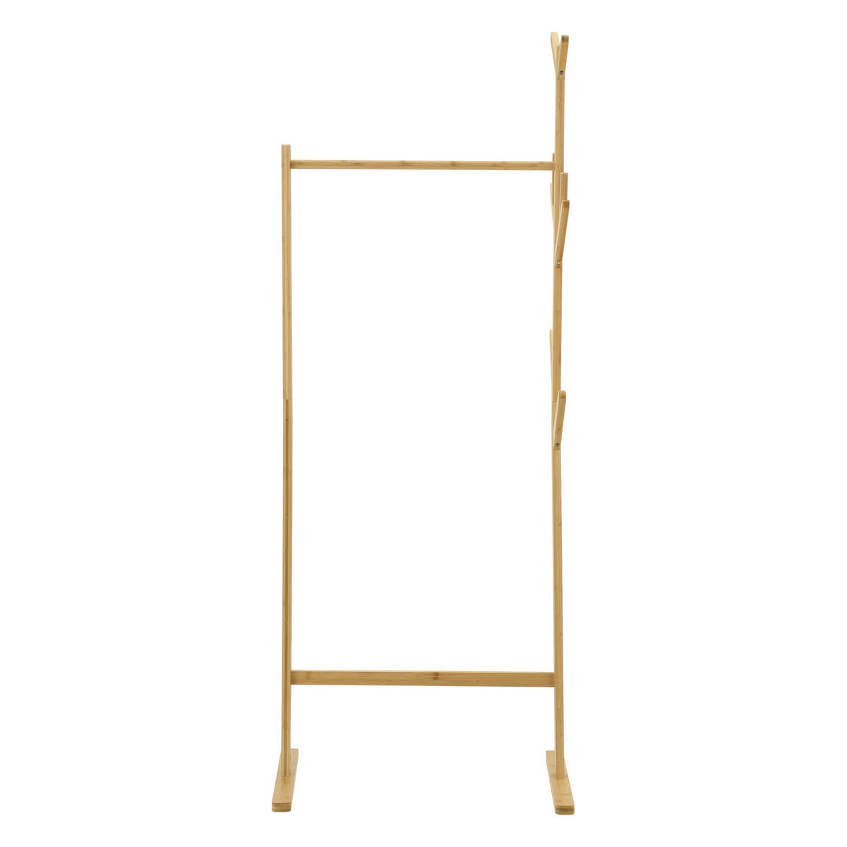 GARDEROBENSTÄNDER Nordreisa - Naturfarben, Holz (65/170/40cm) - [en.casa]