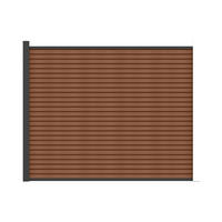 ZAUN - 176cm x 2cm - Verbundwerkstoff - anthrazitgrau, naturfarben dunkel - PALIZO - Anthrazit, Holzwerkstoff (176/148cm) - Vente-Unique