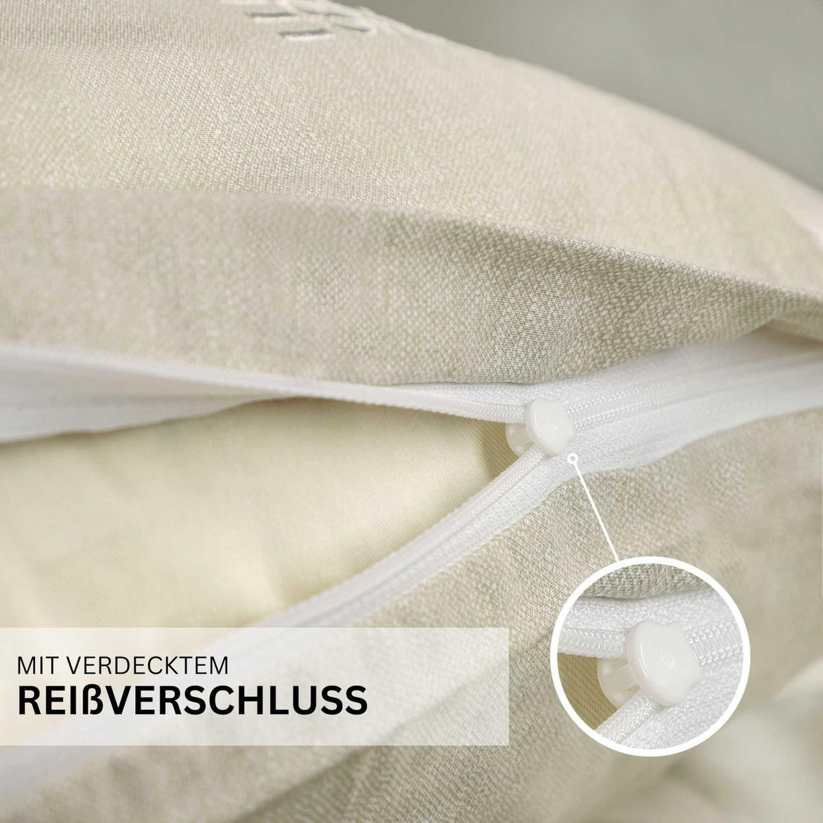RENFORCÉ BETTWÄSCHE HARP - Grau, Textil (135/200cm) - Esprit