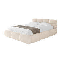 POLSTERBETT mit Bettkasten und Lattenrost, Boxbett ohne Matratze - NOMA 120x200 Beige - Beige, Holzwerkstoff/Textil (120/200cm) - ALTDECOR